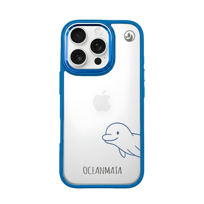 iPhone 16 pro max hoesje - Dolfijn - "Finni" - duurzaam