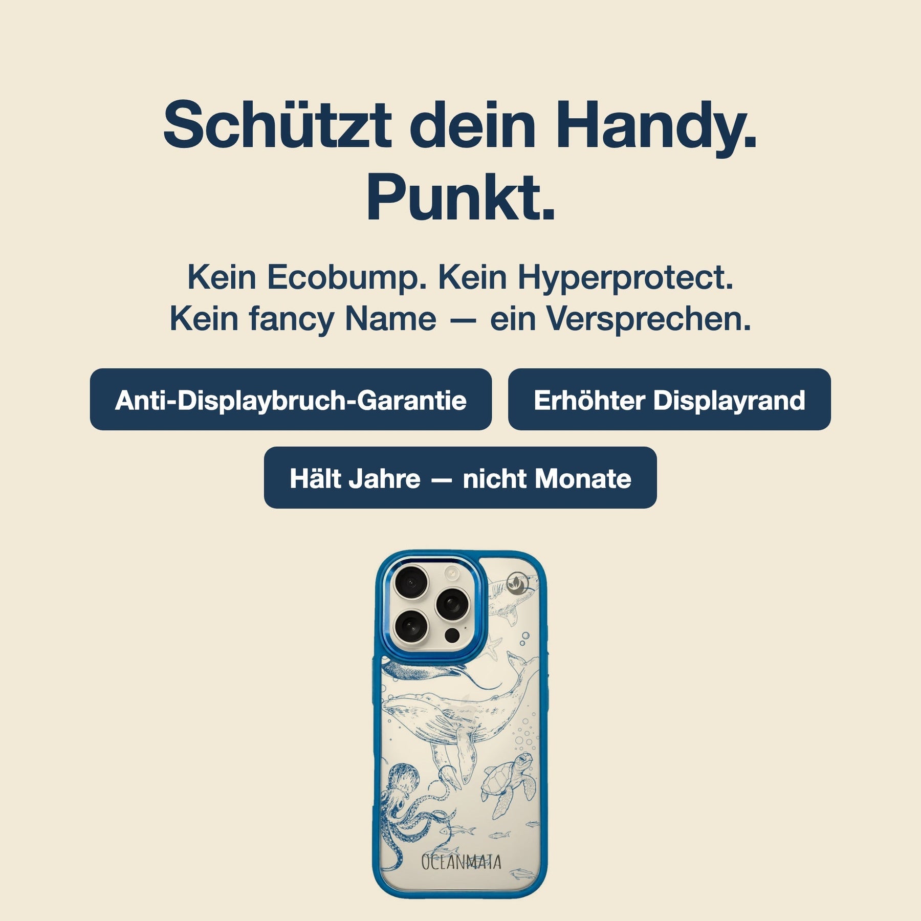 Nachhaltige Handyhülle iPhone 17 Schildi aus Ocean Plastic — Material