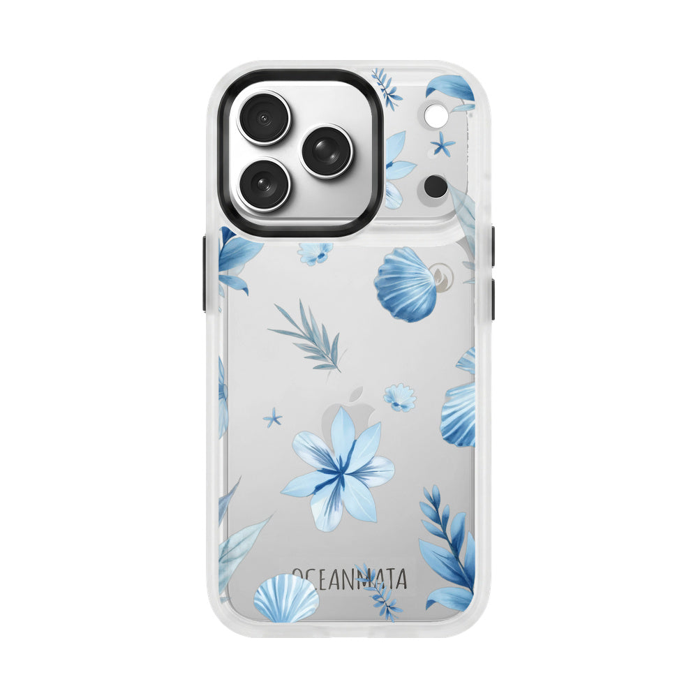 Nachhaltige Handyhülle iPhone 17 pro Flowersandshells aus Ocean Plastic — Vorderseite