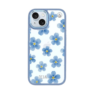 iPhone 15 hoesje - vergeet-me-nietje - duurzaam