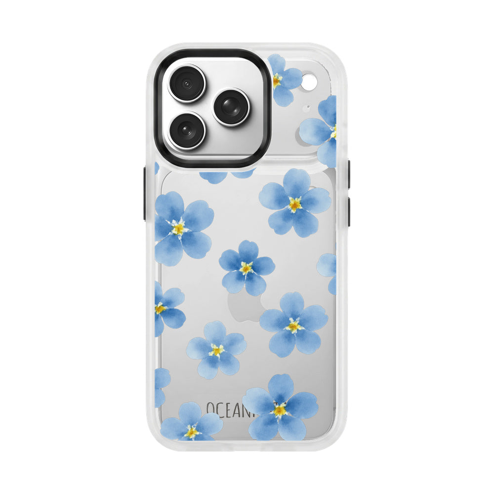 Nachhaltige Handyhülle iPhone 17 pro max Forgetmenot aus Ocean Plastic — Vorderseite