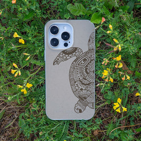 Biologisch abbaubare Handyhülle iPhone 16e Greenturtle — kompostierbar — Bonus
