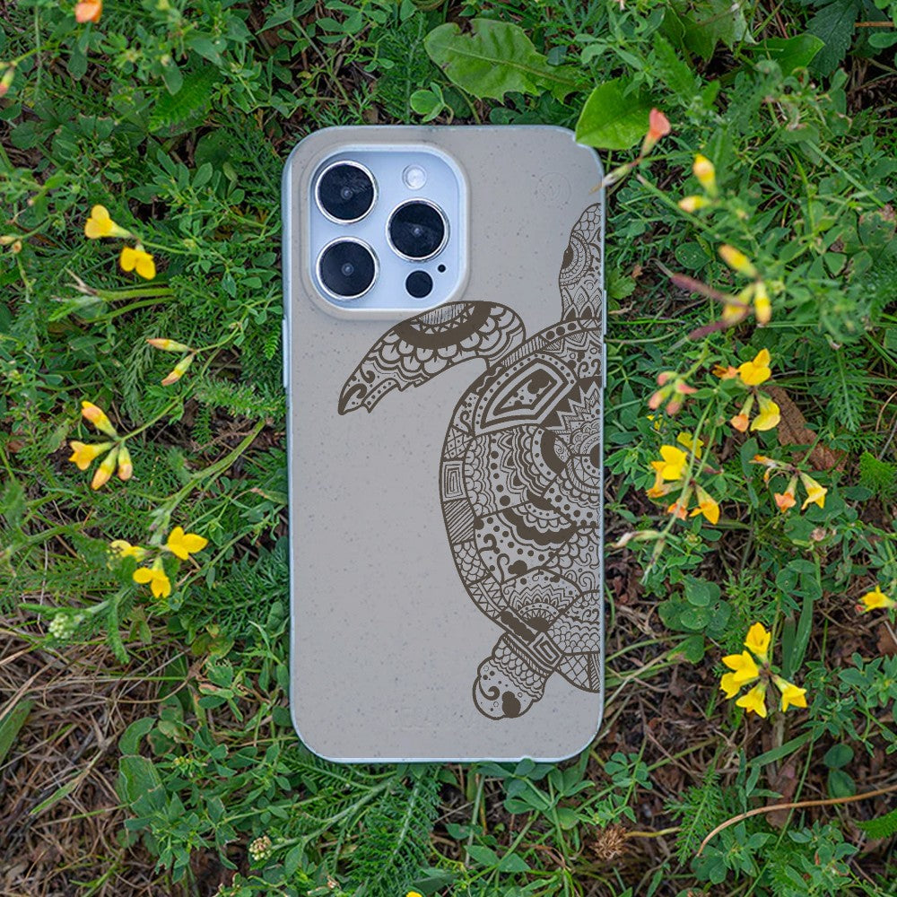 Biologisch abbaubare Handyhülle iPhone 12 pro / iPhone 12 Greenturtle — kompostierbar — Bonus