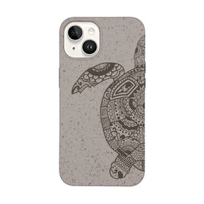 Biologisch abbaubare Handyhülle iPhone 14 Greenturtle — kompostierbar — Vorderseite
