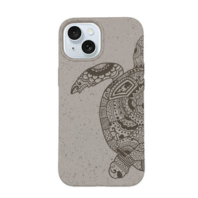 Biologisch abbaubare Handyhülle iPhone 15 Greenturtle — kompostierbar — Vorderseite