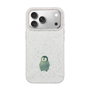 Biologisch abbaubare Handyhülle iPhone 18 Pro Max / 17 Pro Max Happypinguin — kompostierbar — Vorderseite