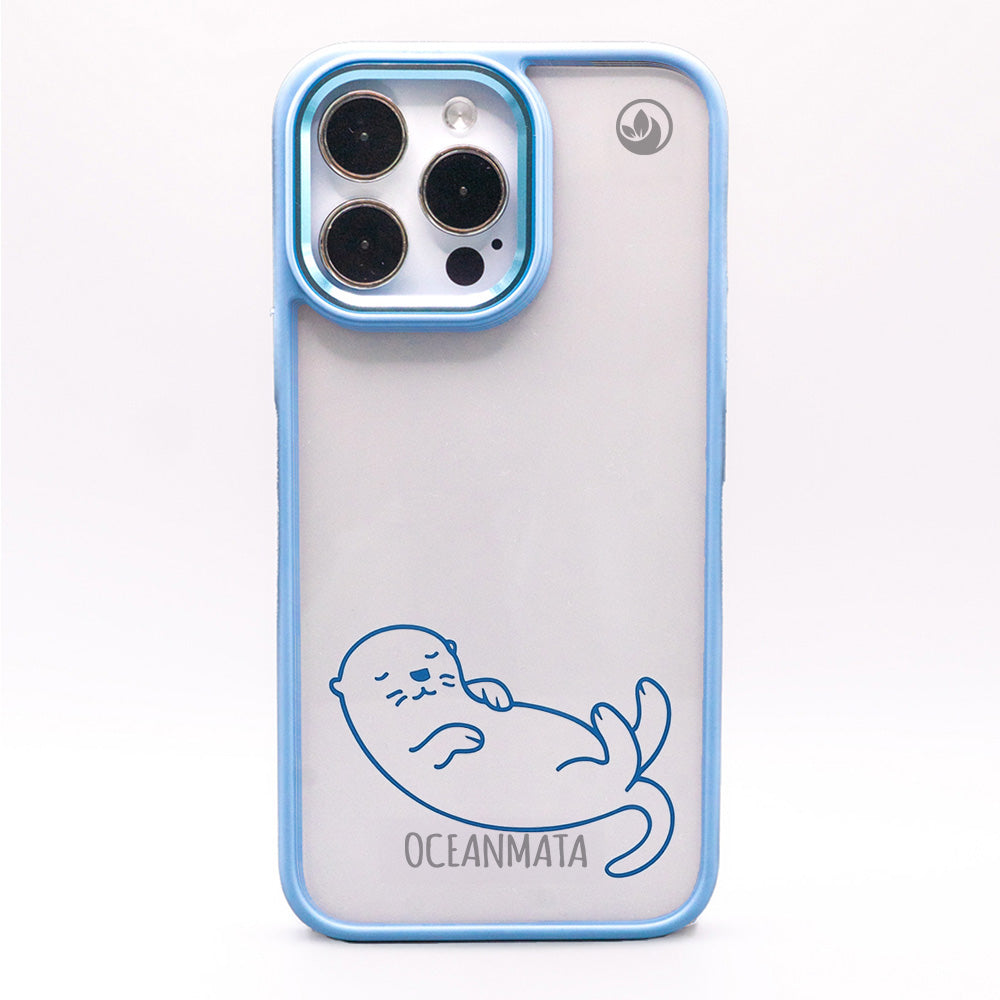 iPhone 15 pro max Hülle - Otter blau - nachhaltig
