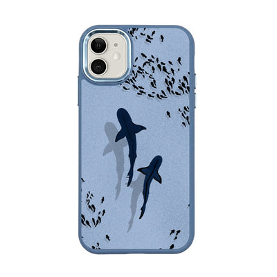iPhone 11 hoesje - Shark Blue - "Into the Blue" duurzaam
