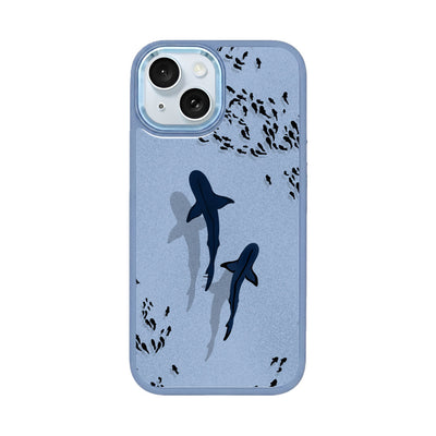 iPhone 15 hoesje - Shark Blue - "Into the blue" duurzaam