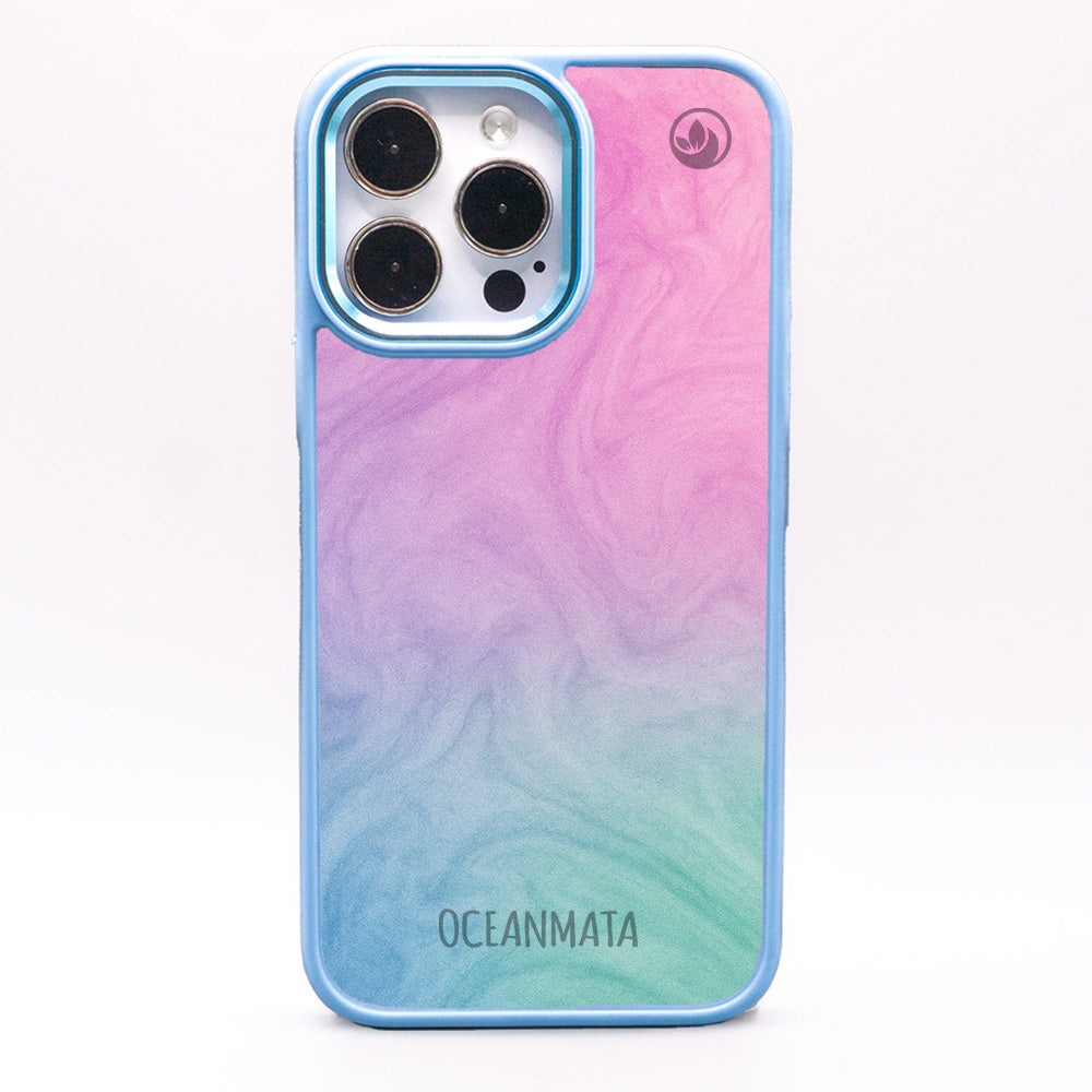 iPhone 15 pro max hoesje - "Gekleurd marmer" duurzaam