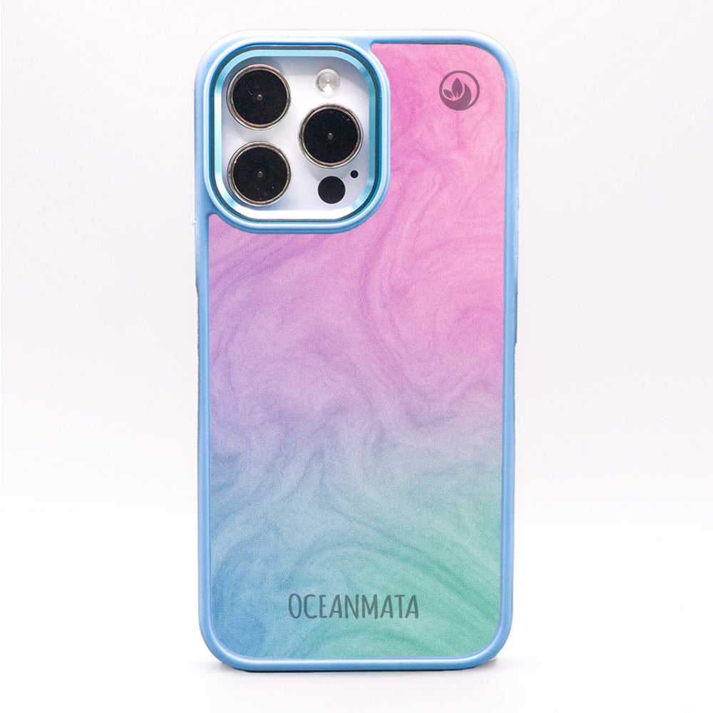 iPhone 15 pro max hoesje - "Gekleurd marmer" duurzaam