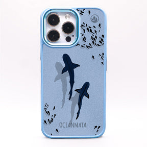 iPhone 13 pro max hoesje - Shark blue - "Into the blue" duurzaam