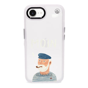 iPhone 16e Hülle - Moin blau - "Ostfriese" - nachhaltig