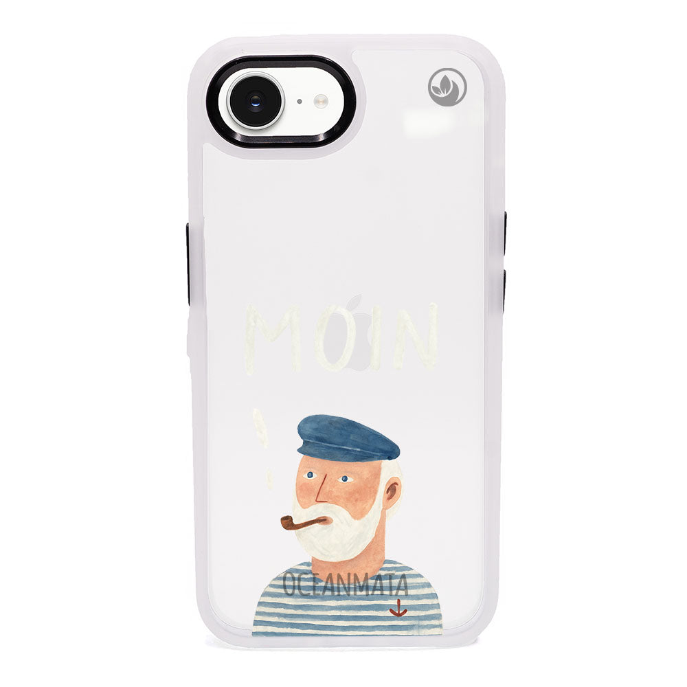 iPhone 16e Hülle - Moin blau - "Ostfriese" - nachhaltig