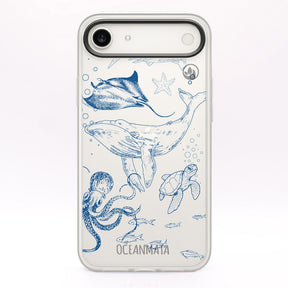 iPhone 17 Air Hülle - Wal blau - "WhaleLife" nachhaltig