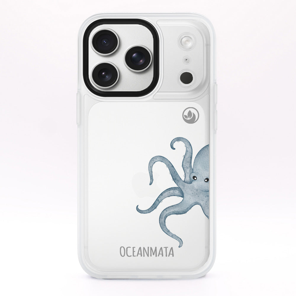 iPhone 17 pro Hülle - Oktopus blau - "TentacleTheory" - nachhaltig