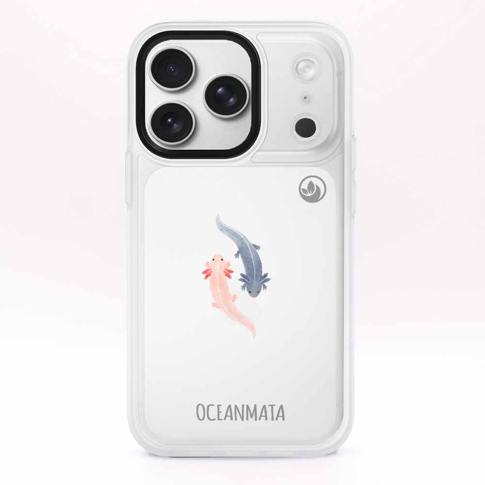 iPhone 17 pro max Hülle - Axlotl blau - "Axl" - nachhaltig