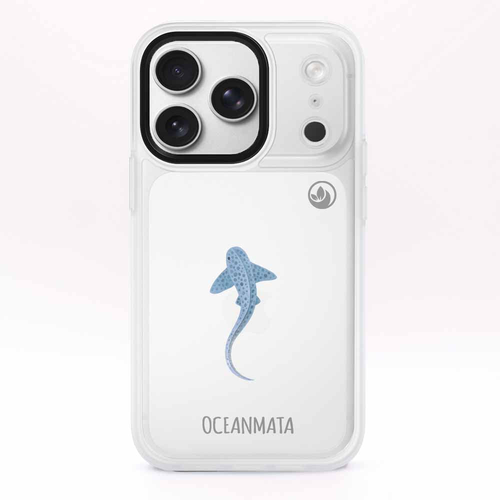 iPhone 17 pro max Hülle - Leopardenhai blau - "BlueLeopard" - nachhaltig