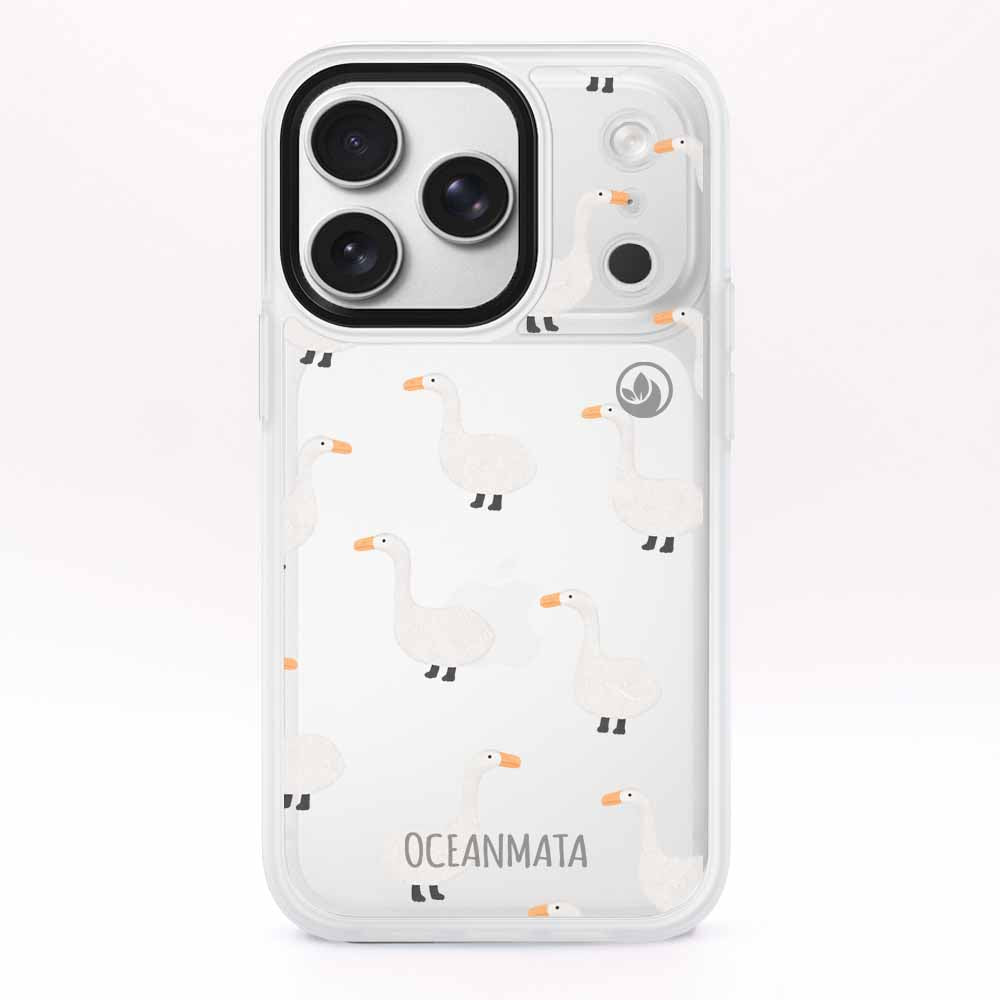 iPhone 17 pro max Hülle -  gans blau - "Goose Fella" - nachhaltig