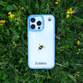 iPhone 13 Hülle - Hummel blau - "Bumblebee" - nachhaltig