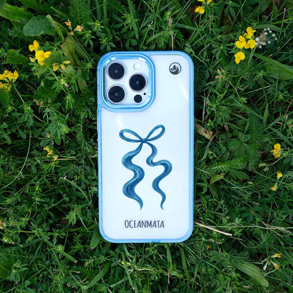 Samsung S25 Ultra Hülle - Schleife blau - "tideknot" - nachhaltig