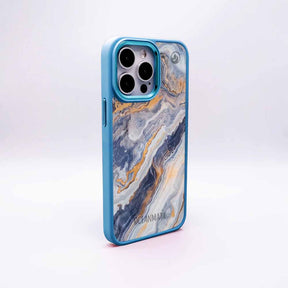 iPhone 17 Hülle - marmor blau - "BlueMarble" - nachhaltig