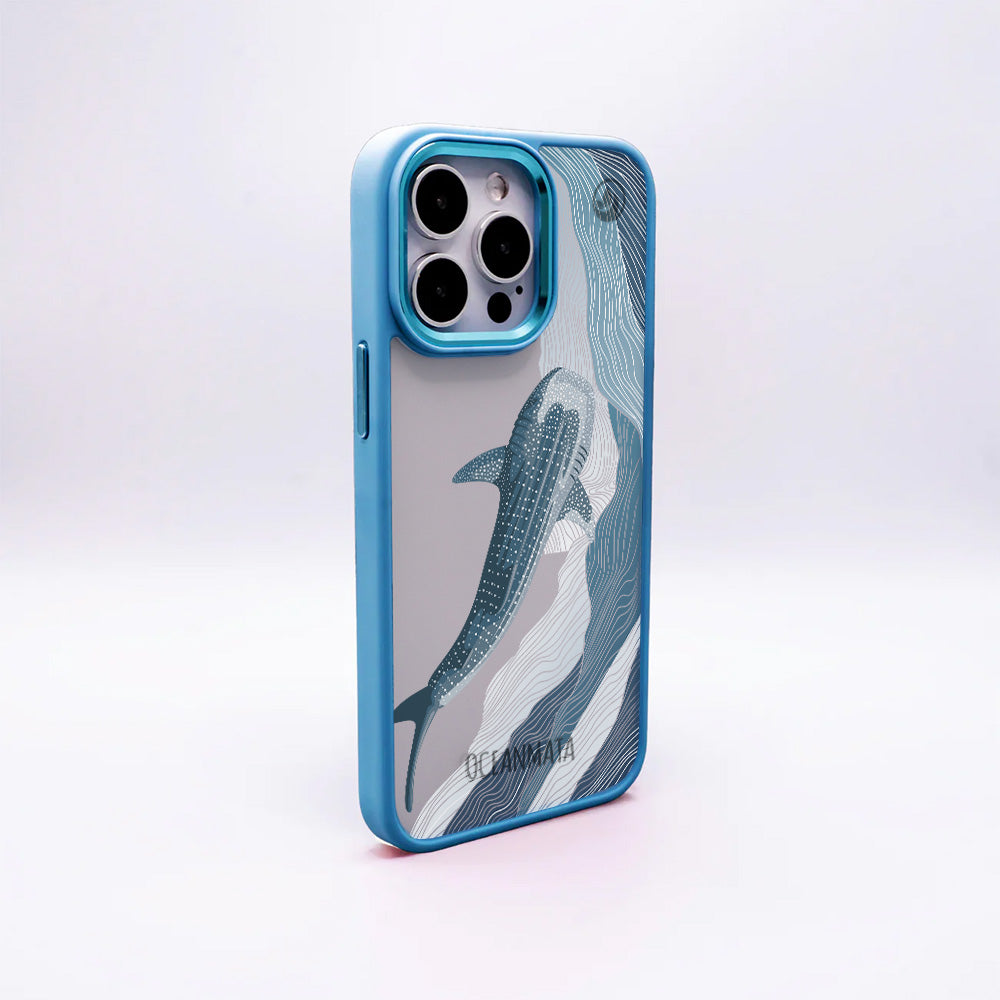 iPhone 14 pro max Hülle - Walhai blau - "DeepWater" - nachhaltig