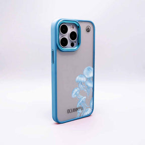 iPhone 16e Hülle -  qualle blau - "Jellies" - nachhaltig