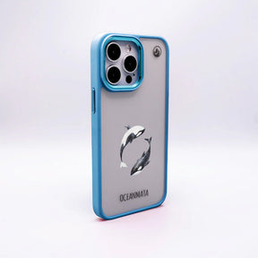 iPhone 12 pro / iPhone 12 Hülle - Orca blau - "OrcaFlow" - nachhaltig