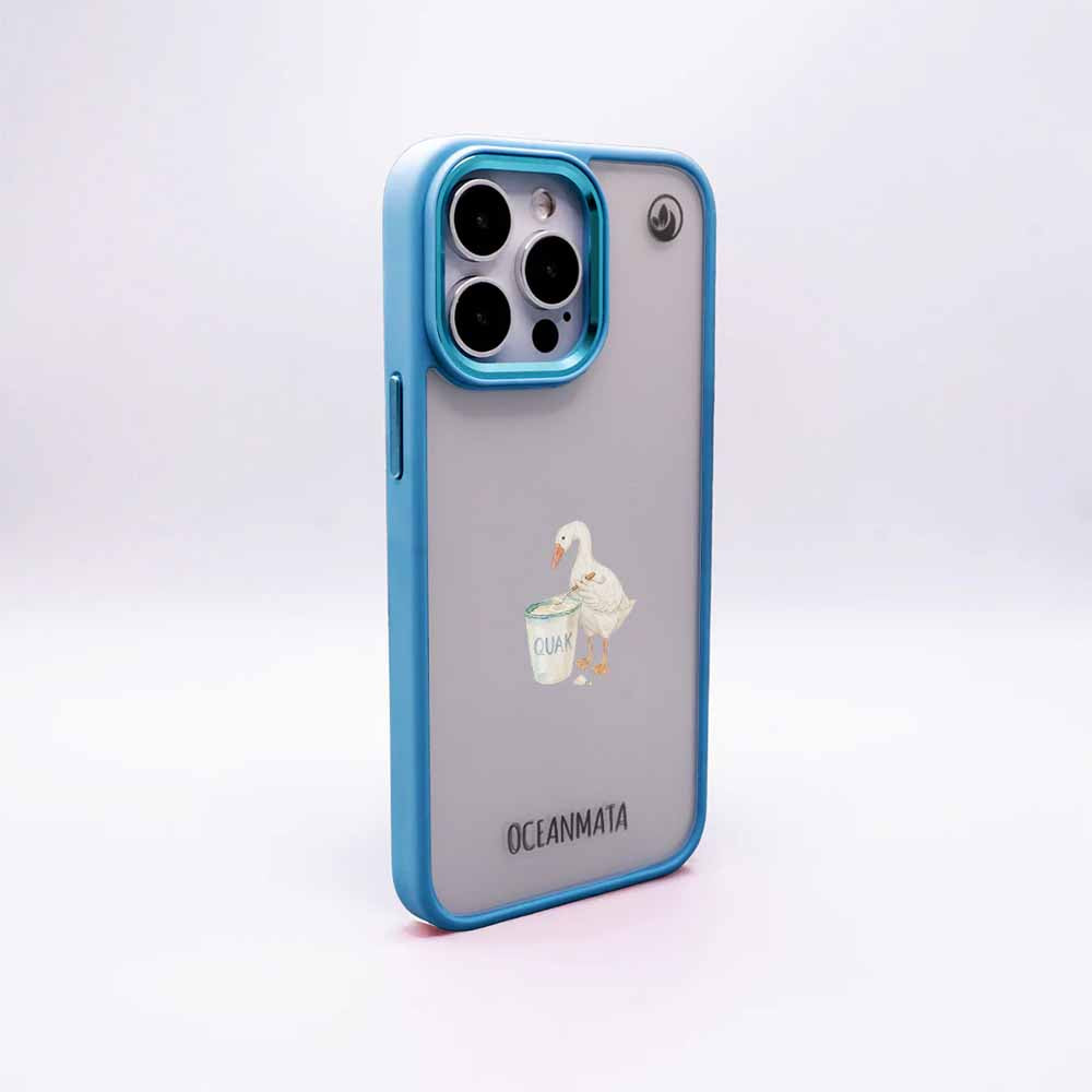iPhone 14 pro max Hülle - Quark Ente blau - "TheQuak" - nachhaltig