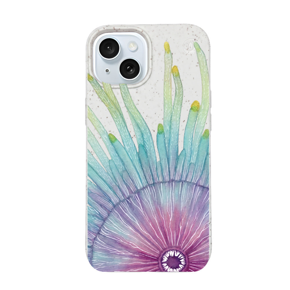 Biologisch abbaubare Handyhülle iPhone 15 Jellybutton — kompostierbar — Vorderseite