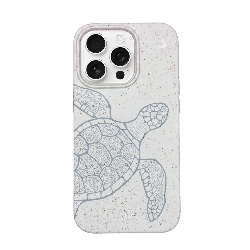 iPhone 16 pro Hülle - Schildkröte bunt - "Kura-Kura" - nachhaltig