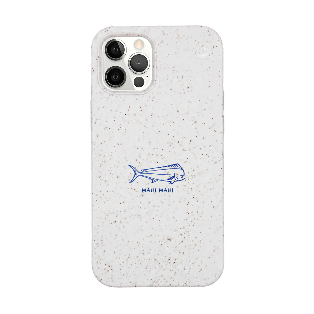 iPhone 12 pro / iPhone 12 Hülle - Fisch weiß - "MahiMahi" - nachhaltig