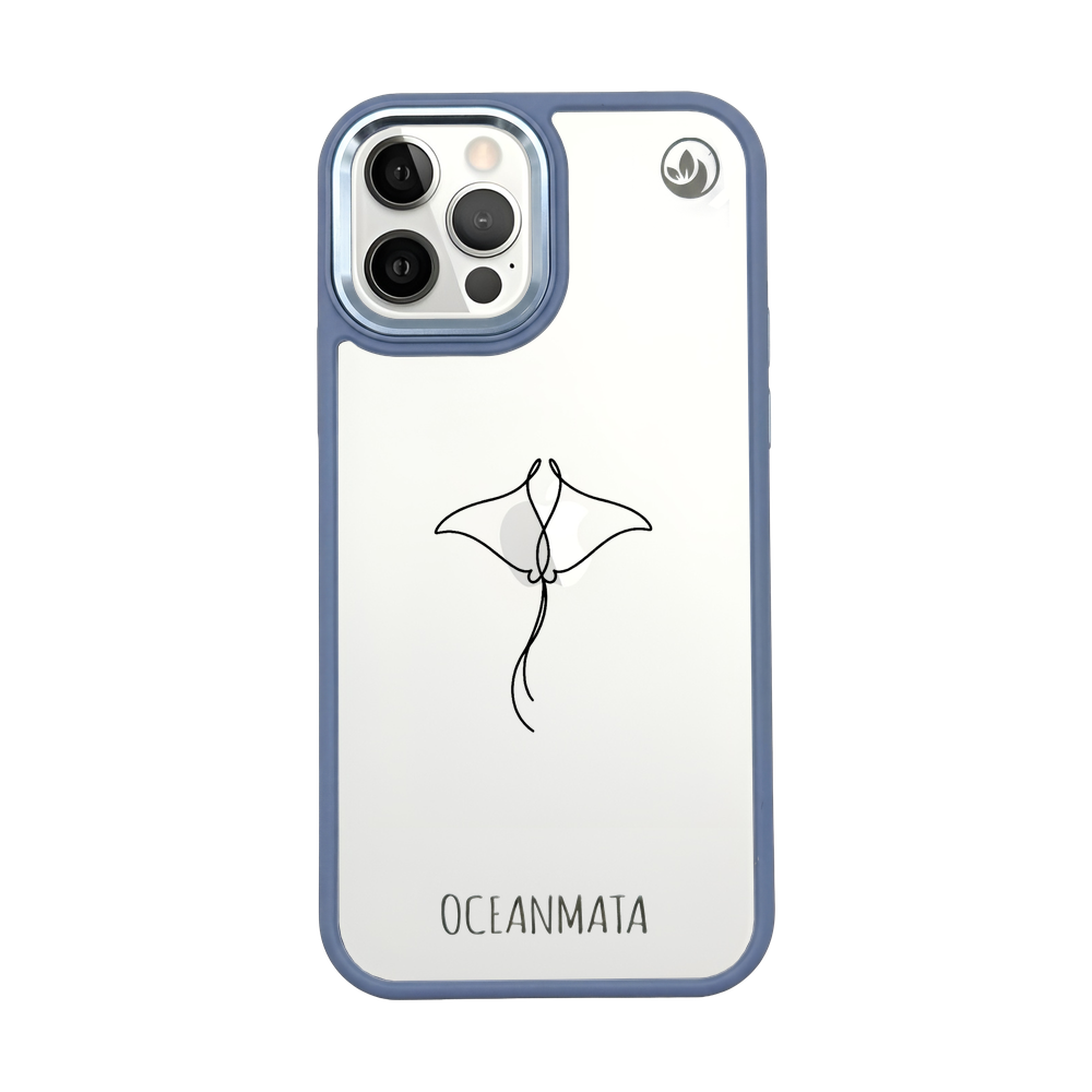 iPhone 12 pro / iPhone 12 hoesje - Manta ray - "Mantaray" - duurzaam