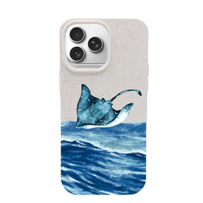 iPhone 17 pro Hülle - weiß Manta - "Manta Wave" - nachhaltig
