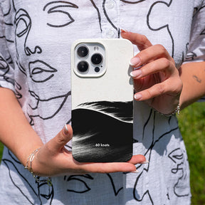 iPhone 16 Hülle - Düne weiß - "60knots" - nachhaltig