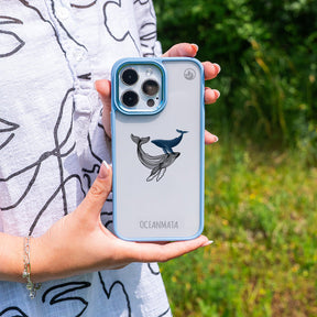 iPhone SE/7/8 hoesje - Whale Blue - "BlueWhale" - duurzaam