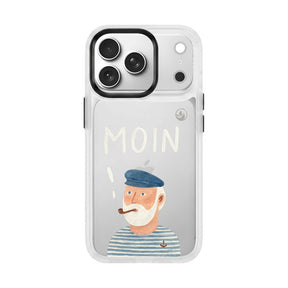 iPhone 18 Pro / 17 Pro Hülle - Moin blau - "Ostfriese" - nachhaltig