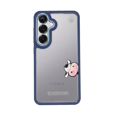 Samsung S26 Hülle -  Kuh blau - "muh" - nachhaltig
