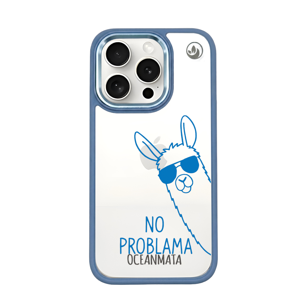 iPhone 15 pro hoesje - Lama - "No Problama" duurzaam