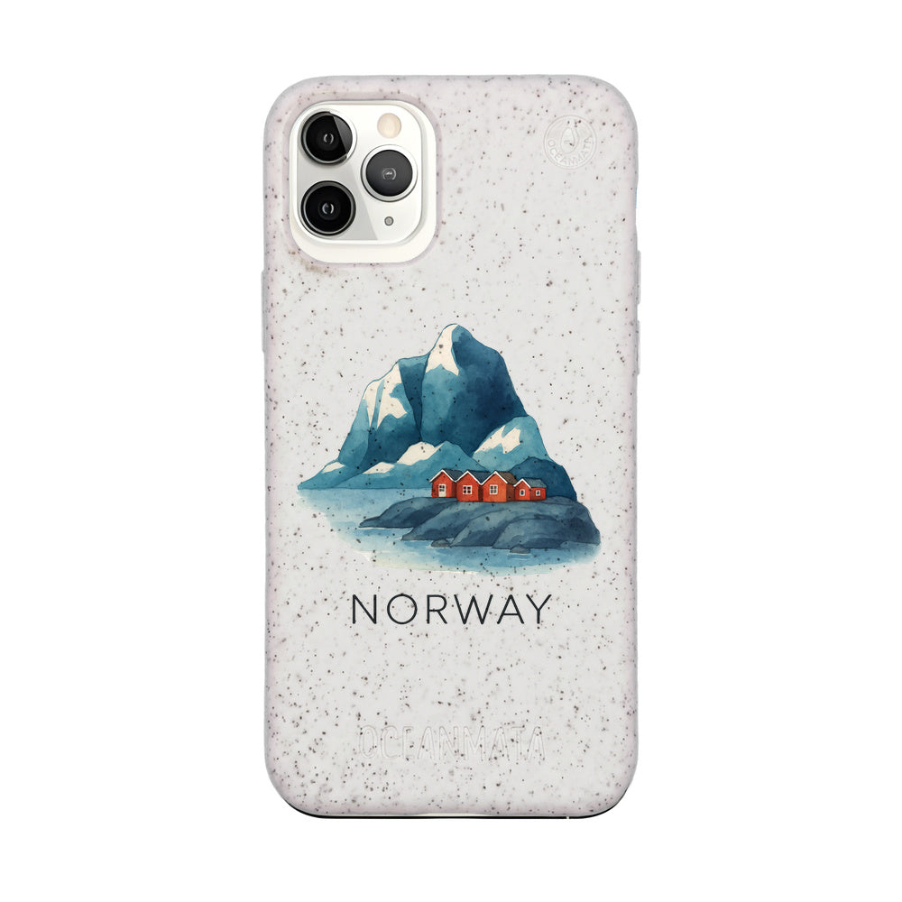 iPhone 11 pro Hülle - Norwegen weiß - "Norway" - nachhaltig