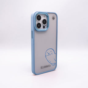 iPhone 16 Hülle - Robbe blau - "Robby" - nachhaltig