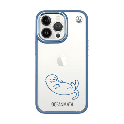 iPhone 13 pro hoesje - Otterblauw - duurzaam