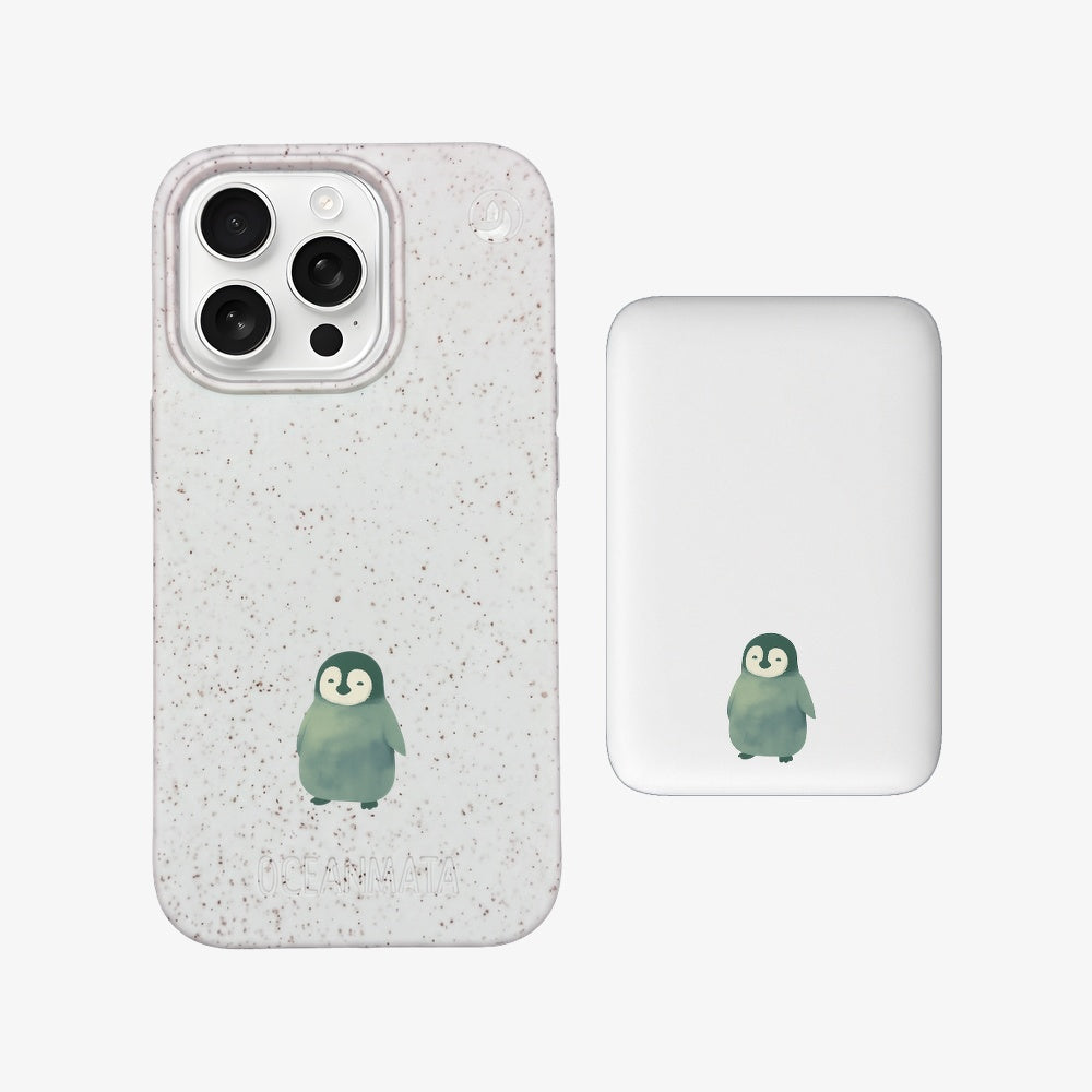 Powerbank MagSafe HappyPinguin mit passender Hülle