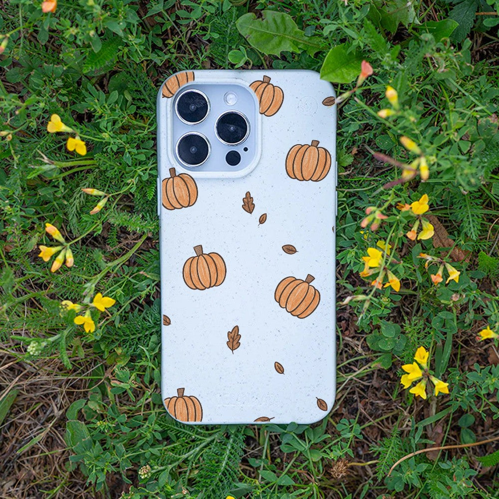 Biologisch abbaubare Handyhülle iPhone 16 Pumpkin — kompostierbar — Bonus