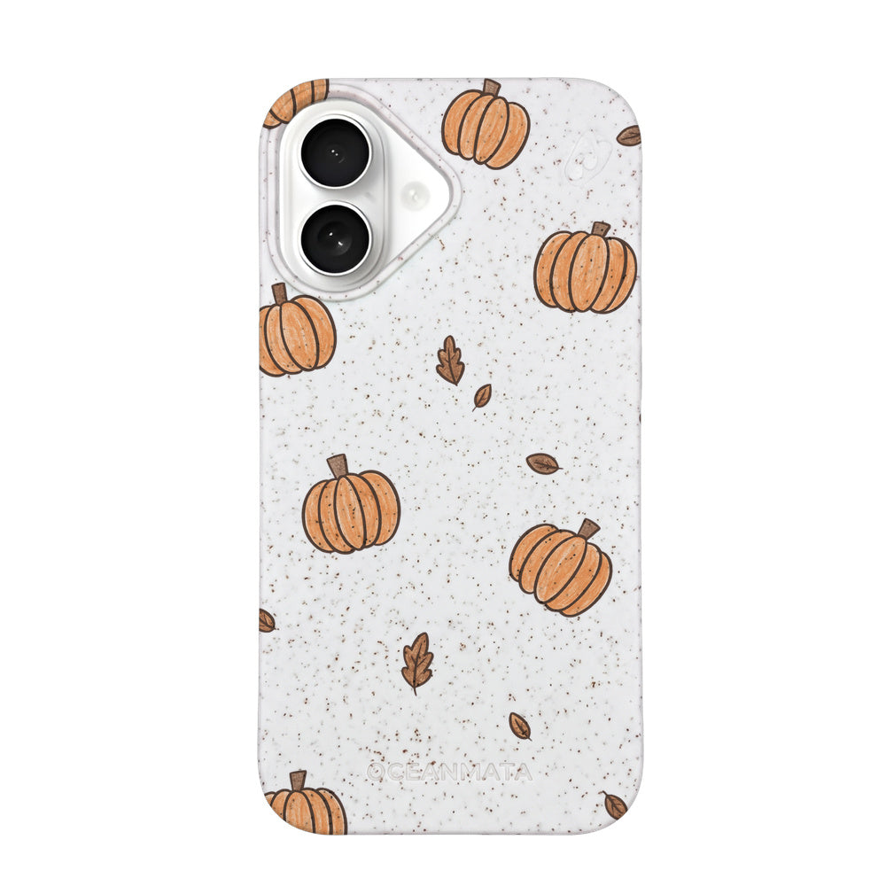 Biologisch abbaubare Handyhülle iPhone 16 Pumpkin — kompostierbar — Vorderseite