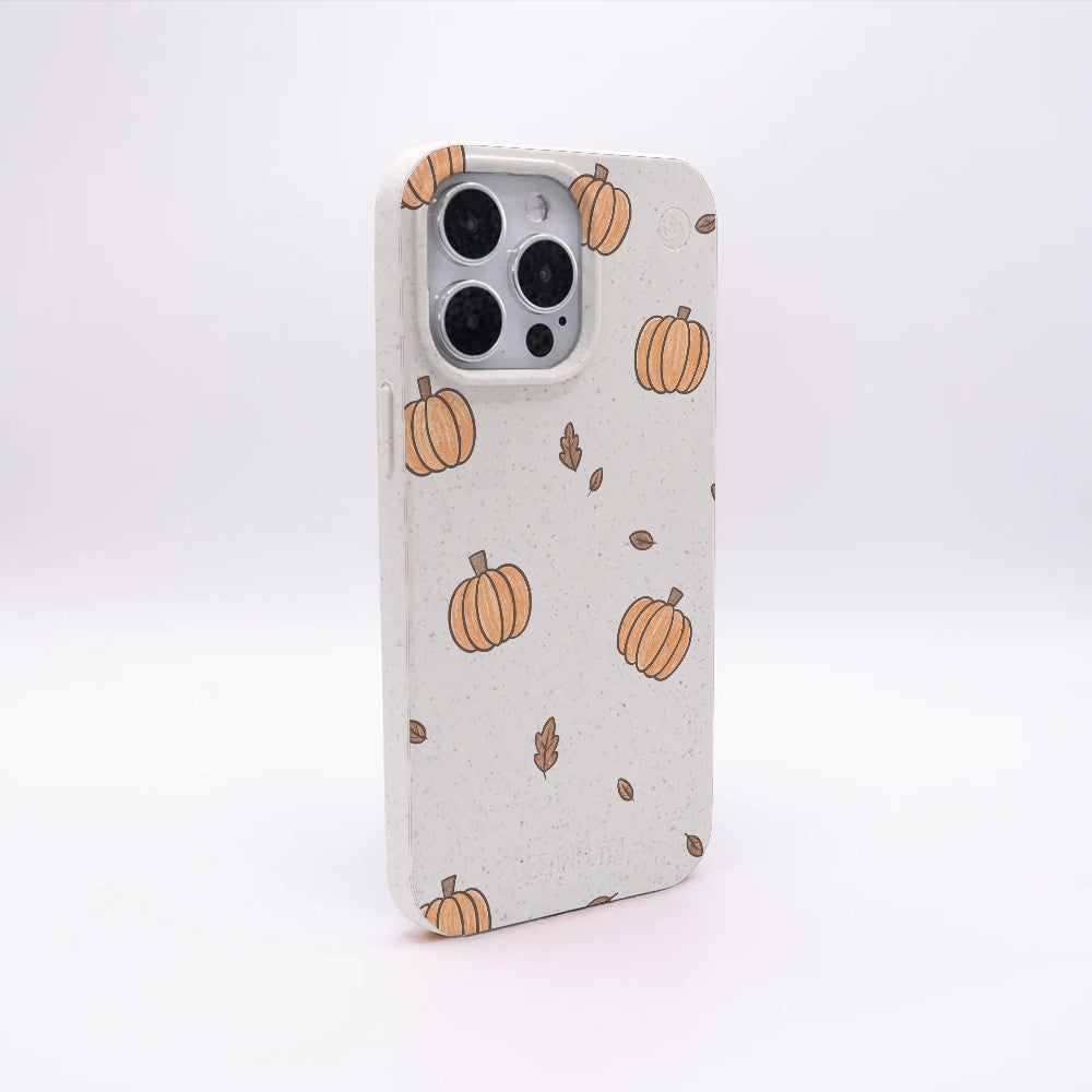 Biologisch abbaubare Handyhülle iPhone 17 Pumpkin — kompostierbar — Rückseite