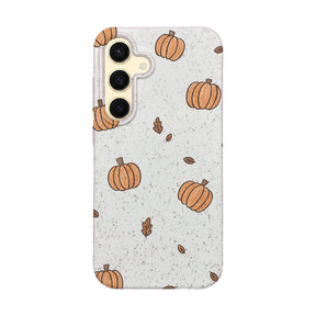 Biologisch abbaubare Handyhülle Samsung S24 Pumpkin — kompostierbar — Vorderseite