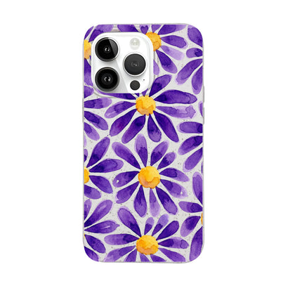 iPhone 14 pro Hülle - Blumen lila - "purplebloom" - nachhaltig