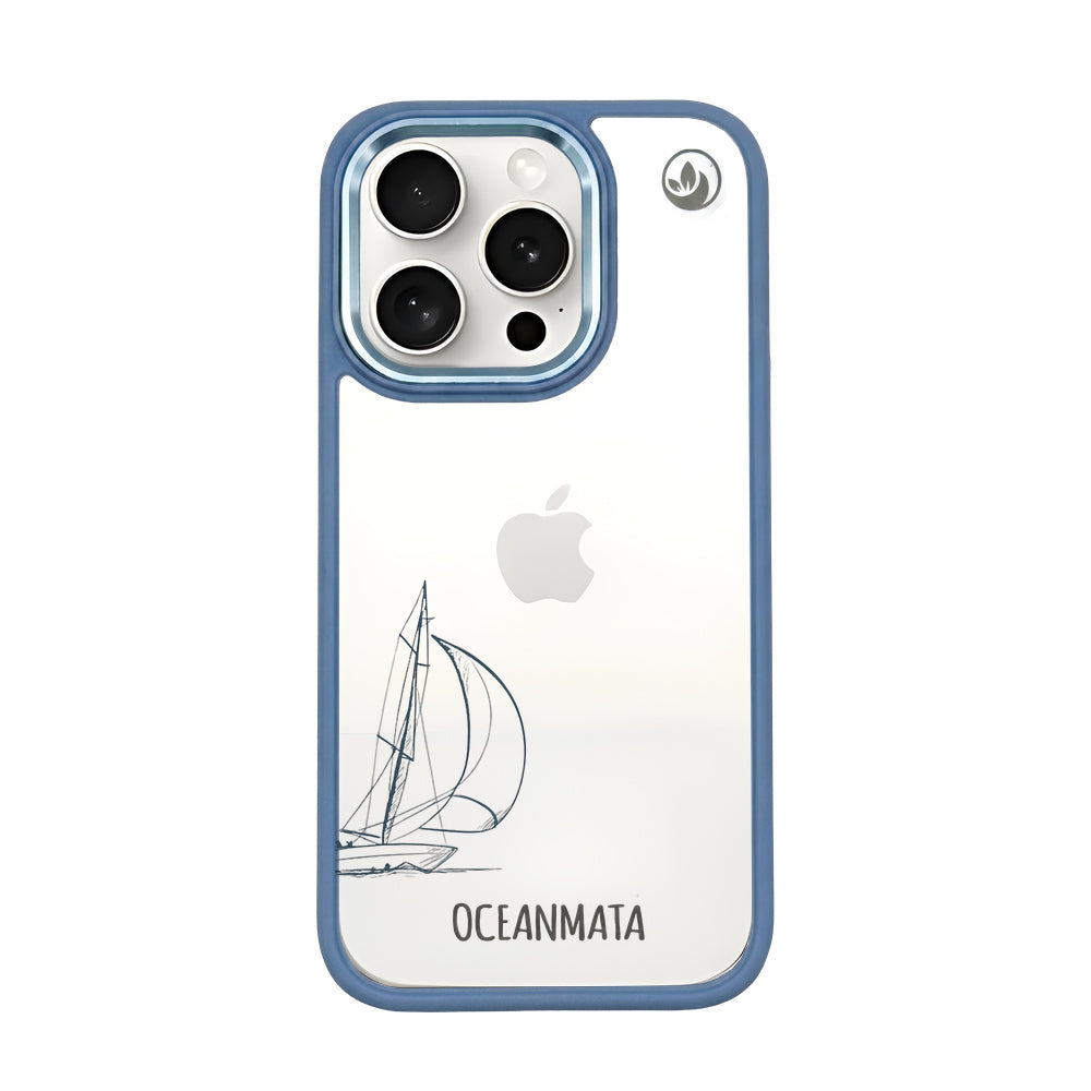 iPhone 15 pro Hülle - Lineart Wal - "Raumschot" - nachhaltig